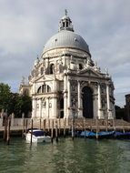 santa maria della salute church at channel, italy, venice