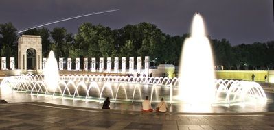 Fountains of National WWII Memorial