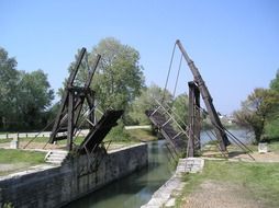 bridge camargue arles in France