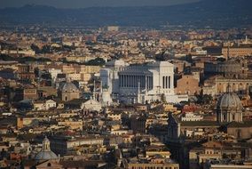 city from Saint Peter Basilica Viewpoint, italy, rome