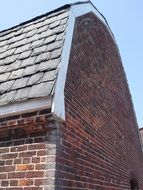 old brick building of explosives storage, usa, Maryland, Baltimore, fort mchenry