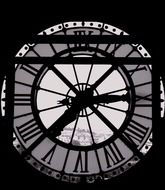 clock window, france, paris, notre-dame cathedral