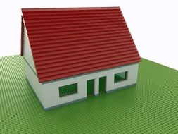 lego blocks house, kid’s toy