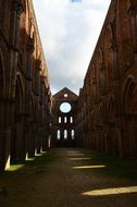 abandoned building in the abbey of san galliano