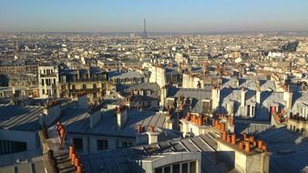 roofs of old city, france, paris