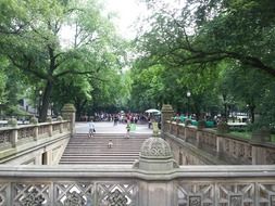 stairs Central Park in New York