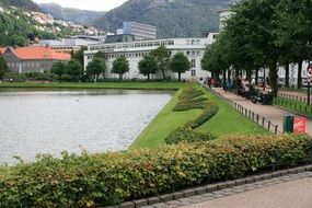 waterfront in center of town, norway, bergen