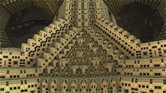 abstract temple, 3d render
