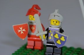 Colorful knights from Lego