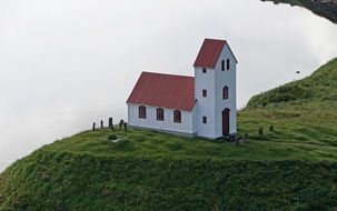 chapel on the hill, iceland