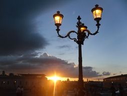 Sunset in Rome,Italy