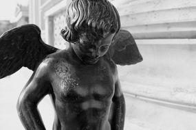 winged child, statue, austria, vienna