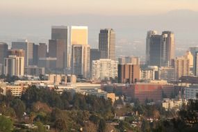 day view of city, usa, california, los angeles