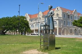 female figure, modern sculpture at King Edward Hotel. south africa, port elizabeth