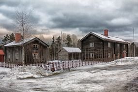 countryside in sweden in winter