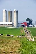 remote view of a farm in ohio