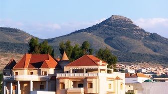 amazigh village at mountains on the landscape, algeria, tebessa
