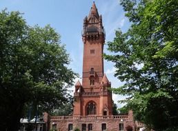 grunewaldturm, Brick Gothic tower, germany, berlin