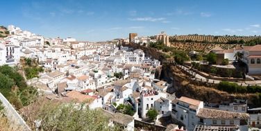 beautiful old town in countryside, spain, setenil de las bodegas