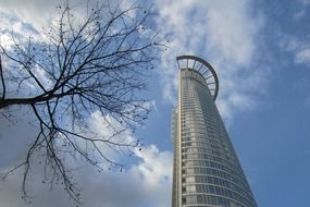 modern building in frankfurt