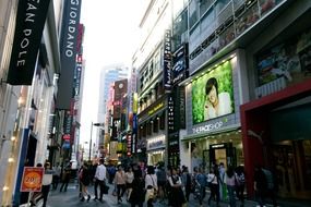 myeongdong street in seoul