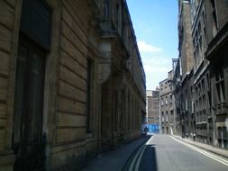 old narrow street, uk, england, london