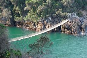 suspension bridge across Storms River, south africa, Tsitsikamma