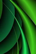 green curved lines, abstract background