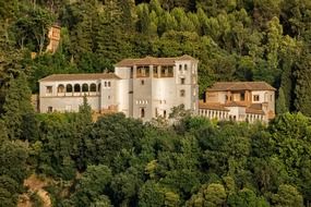 The Palacio de Generalife was the summer palace and country estate of the Nasrid rulers of the Emirate of Granada in Al-Andalus