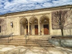 facade of frick art museum, usa, pennsylvania, pittsburgh