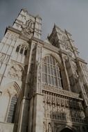 westminster abbey facade, england, london