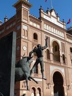 monument to Died Torero at bull fighting arena, spain, madrid