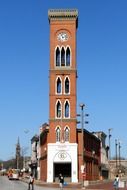 Engine House No. 6, fire station building with watching tower, usa, maryland, baltimore