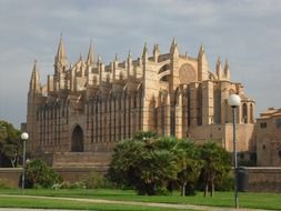 view of palma de mallorca cathedral, Catedral de Santa María de Palma de Mallorca, spain