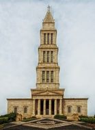 Tall George Washington Masonic National Memorial tower, usa, virginia, Alexandria