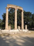 Monument of philippeion in greece