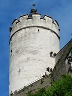 High defensive tower in Salzburg