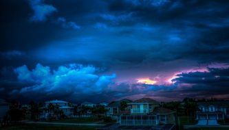 dark sky in Florida, US