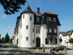 old building with tower, germany, schwetzingen