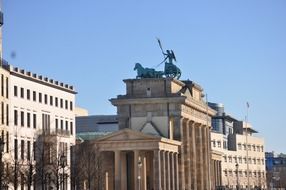 Side view of Brandenburg gates berlin germany