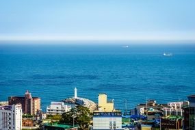 landscape of the buildings and sea