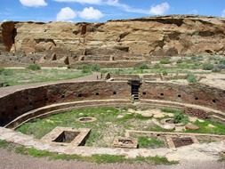 prehistoric ruin of Great kiva of Chetro Ketl, usa, new mexico, Chaco Culture National Historical Park