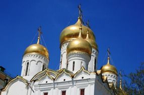 Church with amazing golden onion domes