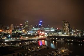 skyline of Melbourne in Australia