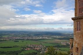 picturesque view from hohenzollern castle