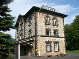 railway station building in Arzberg