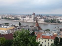 Parliament building near the river, hungary, Budapest