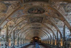 Renaissance Antiquarium hall in residenz palace, germany, munich