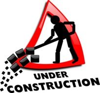under construction road sign, funny illustration