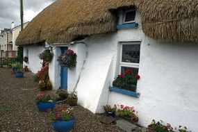 Small white houses in Ballyedmond